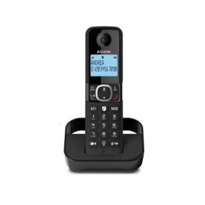 تليفون أرضي لاسلكي ديجيتال الكاتيل - F860 باللون الأسود