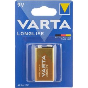 Varta Long Life 9V Alkaline Batteries - 1 Battery