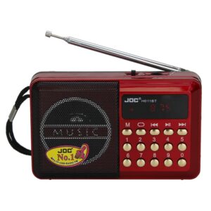 JOC H1011BT راديو رقمي قابل لإعادة الشحن - FM، USB، TF، DSP، قرآن 60 حزبًا