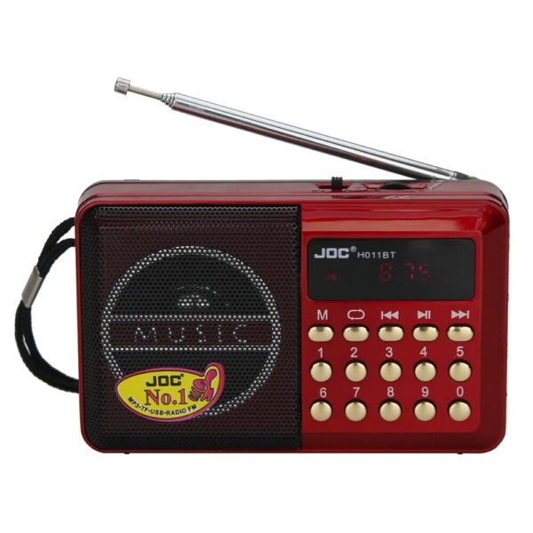 JOC H1011BT راديو رقمي قابل لإعادة الشحن - FM، USB، TF، DSP، قرآن 60 حزبًا