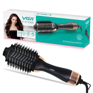 فرشاة هواء ساخن احترافية موديل V-492 للنساء من في جي ار، (لون أسود)
