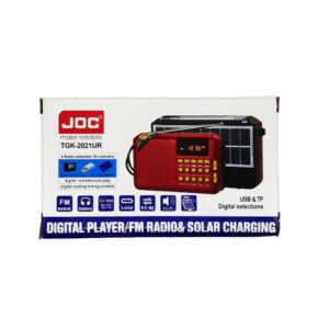 راديو FM عام مع USB ، فتحة بطاقة TF وشحن الطاقة الشمسية JOC TGK-2021UR