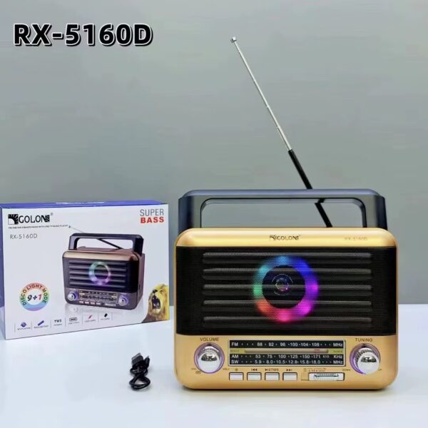 استمتع بصوت قوي ومتنقل مع سبيكر RX-5160D بتصميم كلاسيكي أنيق
