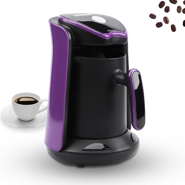 Marado Turkish Coffee Maker, 600 Watt, Black/Red - MA-1688 -ماكينة تحضير القهوة التركية مارادو، 600 وات، اسود احمر - MA-1688