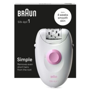 Braun Silk-épil 1 Epilator for Women, White - SE1-000