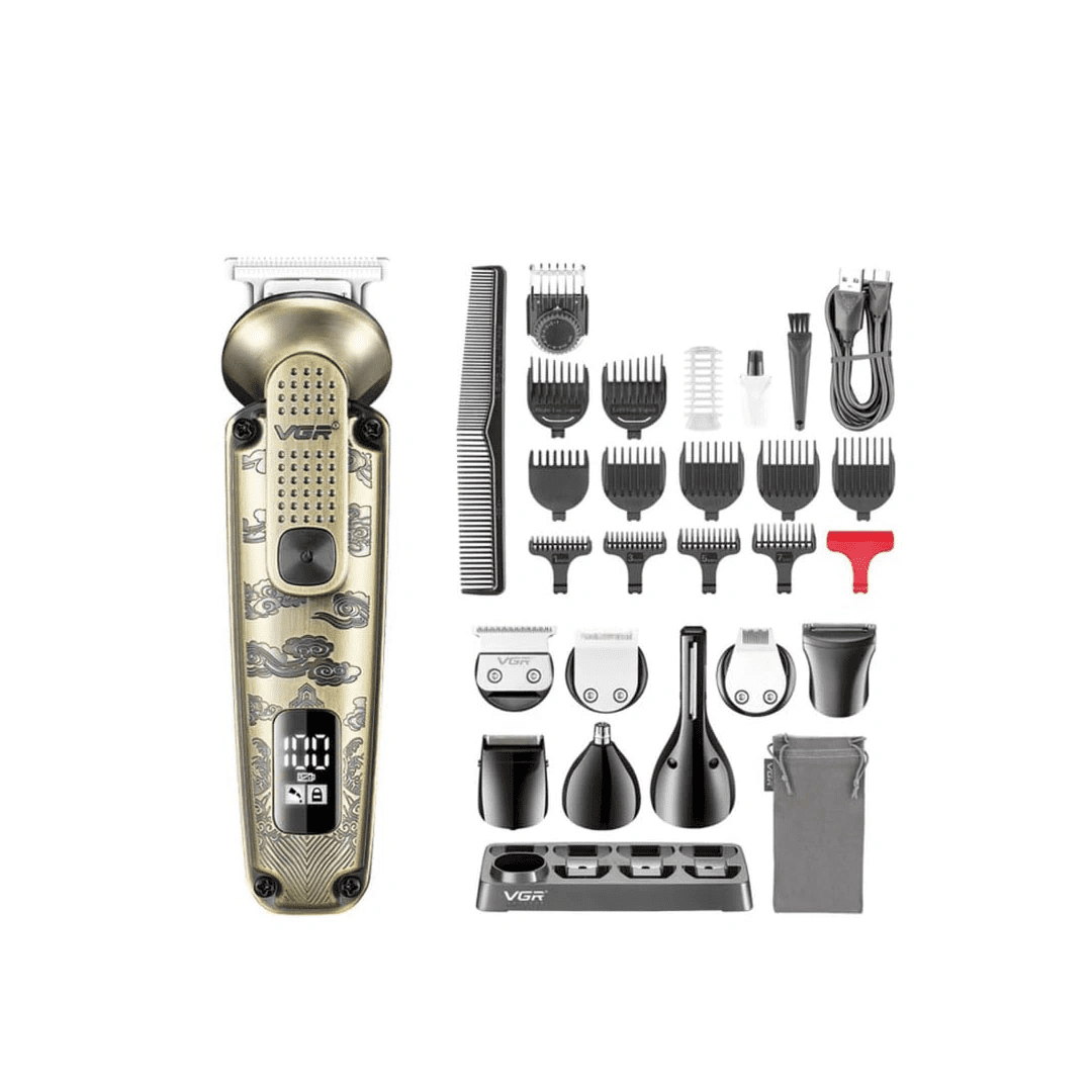 مجموعة حلاقة V-103 متعددة الاستخدامات للرجال 8 في 1