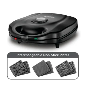 صانع سندوتشات بلاك اند ديكير، 1400 وات، TS4130-B5 - اسود