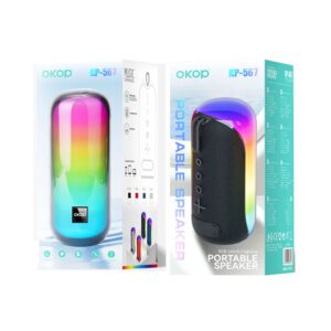 مكبر صوت بلوتوث مع اضاءه RGB OKOP KP-567