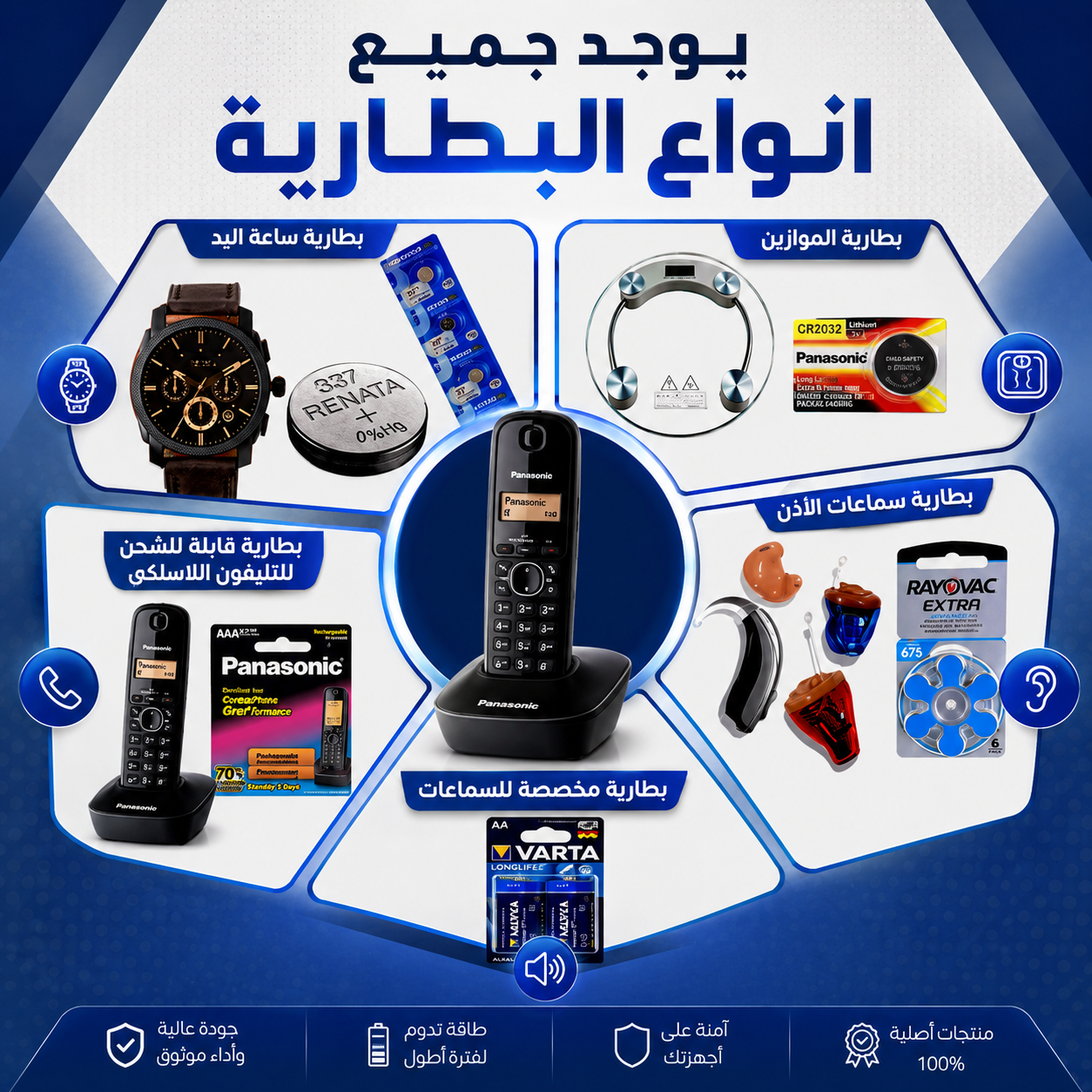 Watch batteries, phone batteries, and earphone batteries