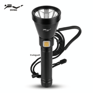 Professional Diving Flashlight 185-56, 2000 Lumens XHP70 – IP68 Waterproof up to 100m – Rechargeable Battery – Suitable for Camping & Emergency Use